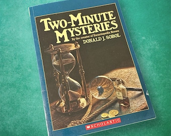 Two-Minute Mysteries by Donald J Sobol Vintage Scholastic Paperback Book