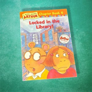 Arthur Chapter Book 6 Locked In The Library! Vintage 90s Nostalgic Kids Paperback Novel