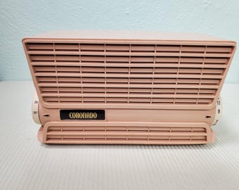 Radio de tubo Coronado Zephyr de 1956 restaurada, gabinete de madera de sándalo, compatible con Bluetooth
