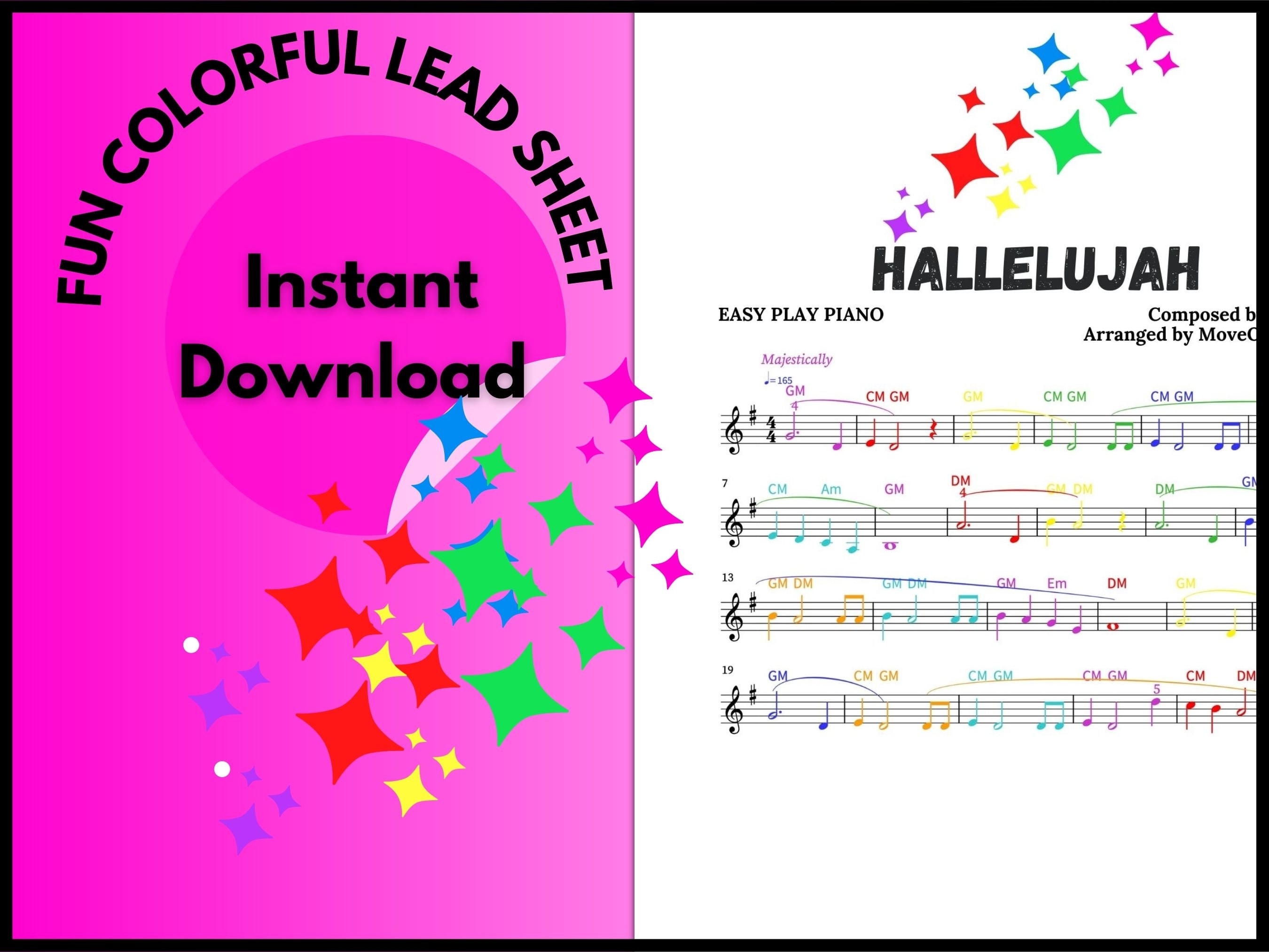Hallelujah, Christmas Sheet Music, Holiday Music, Piano Sheet Music