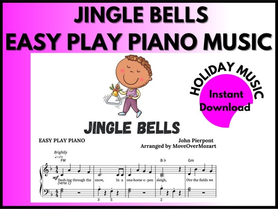 Jingle Bells in C Major - easy version Sheet music for Piano (Solo)