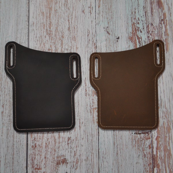 Genuine Cowhide Leather Cell Phone Belt Loop Holster