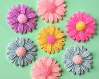 Colgantes de resina con forma de flor – Amuletos para la creación de joyas y decoraciones artesanales DIY