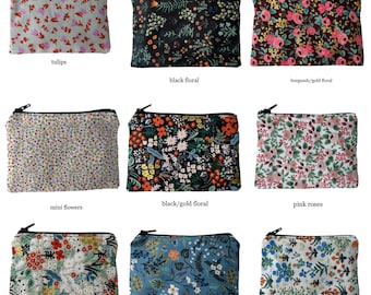 NEW PATTERNS Handmade Coin Purse Change Wallet Canadian Floral