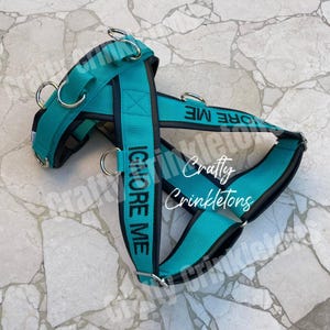 Custom Embroidered X-Back Dog Harness // Custom Fleece or Vinyl X-back Dog Harness // Vinyl X-Back Dog Harness // Dog Gear // Made-to-order