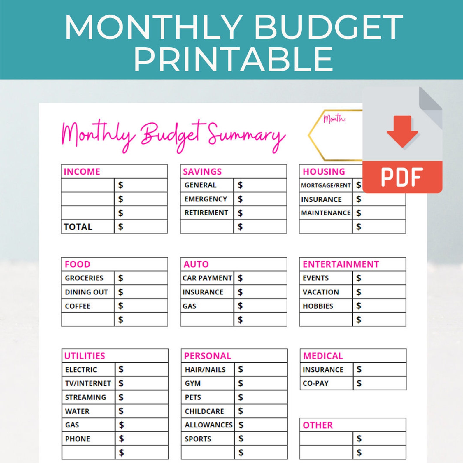 budget monthly expenses budget monthly expenses