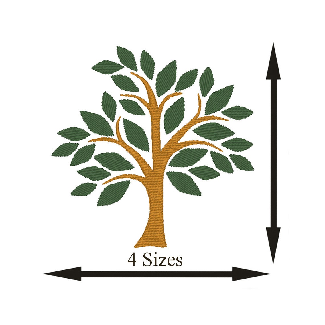 Tree Embroidery File Brother Embroidery Design PES File Format Digital