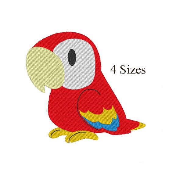 Parrot PES File Brother Embroidery Design PES File Format Digital Download Instant Download