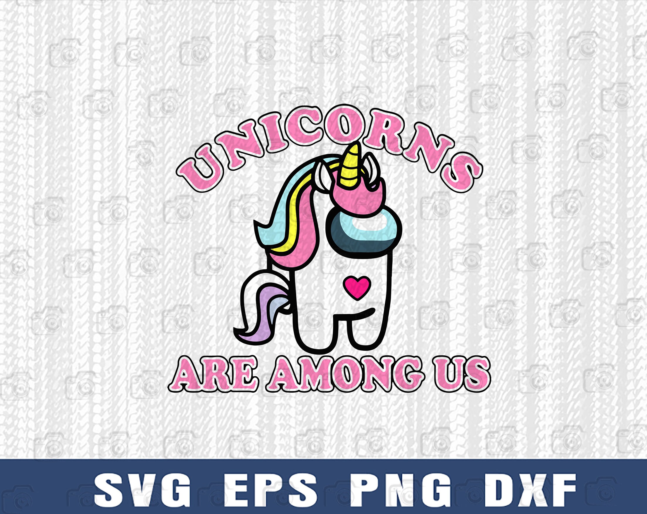 unicorns are among us cute among us funny gamer gift among