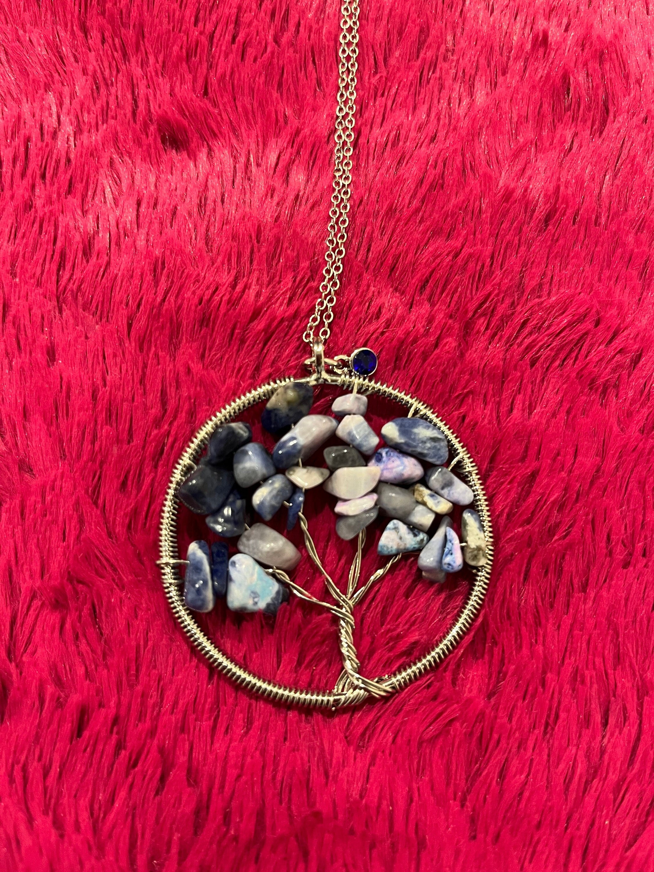 TOO necklace iolite MOON TREE PLANET