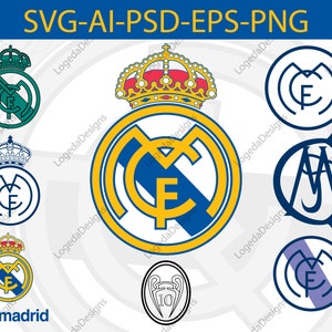 Real Madrid SVG Logo Pack - svg - png - ai - psd - eps