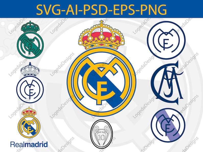 Real Madrid SVG Logo Pack svg png ai psd eps image 1