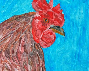 Rooster painting