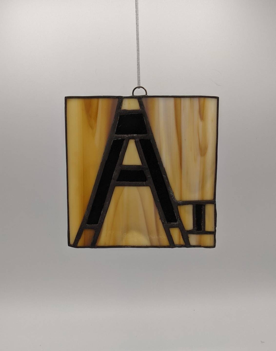 Scrabble tile letter A stained glass suncatcher 5 Etsy