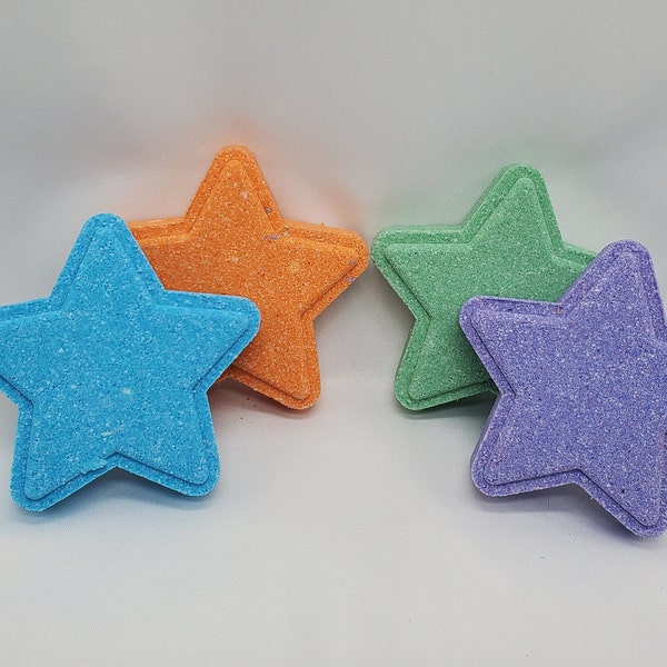 Toy Surprise Bath Bomb, Star Shaped Bath Bomb, Gift For Kids, Gift For Her, Small Gift, Party Favors, Self Care