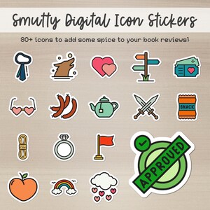 Digital Stickers, GoodNotes Stickers, Planner Stickers, Digital Planners, Digital Journal Stickers, Book Review, Notability Stickers