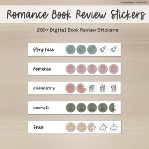 Digital Stickers, GoodNotes Stickers, Planner Stickers, Digital Planners, Digital Journal Stickers, Book Review, Notability Stickers