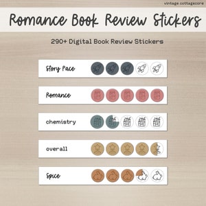 Digital Stickers, GoodNotes Stickers, Planner Stickers, Digital Planners, Digital Journal Stickers, Book Review, Notability Stickers