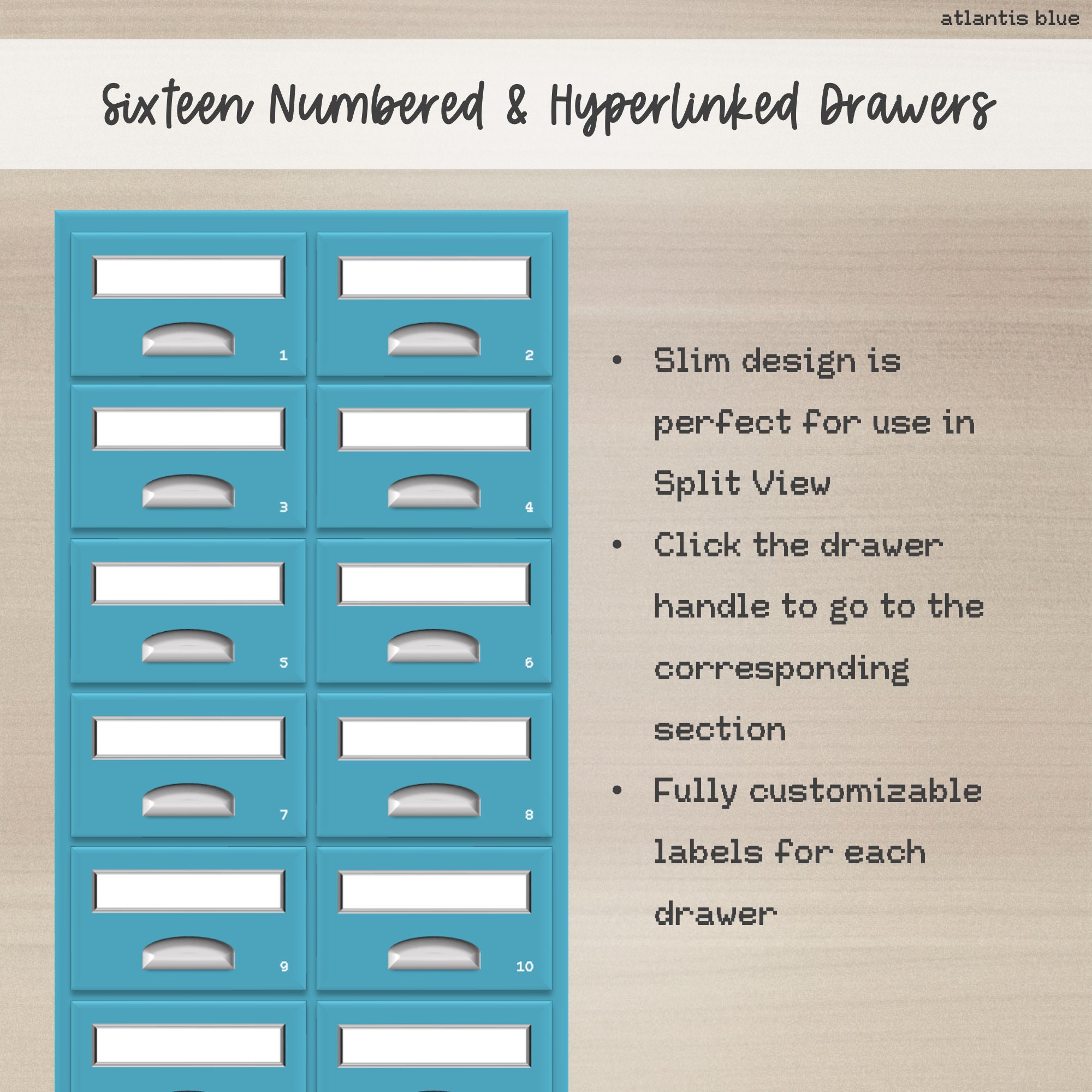 Split View Digital Card Catalog Goodnotes Organizer Etsy