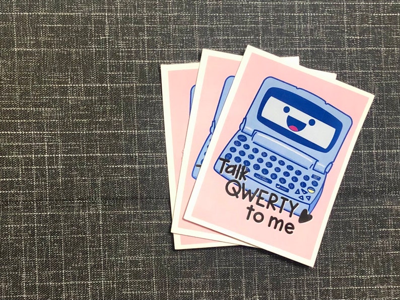 Talk QWERTY to Me 2-Way Pager Die Cut Sticker