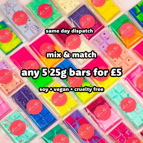 Soy Wax Melt Snap Bars Highly Scented Wax Melts Vegan & Etsy UK