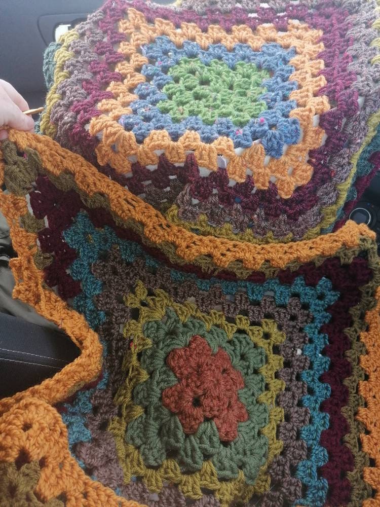 Patchwork Irish Afghan crochet blanket. We can make similar Etsy