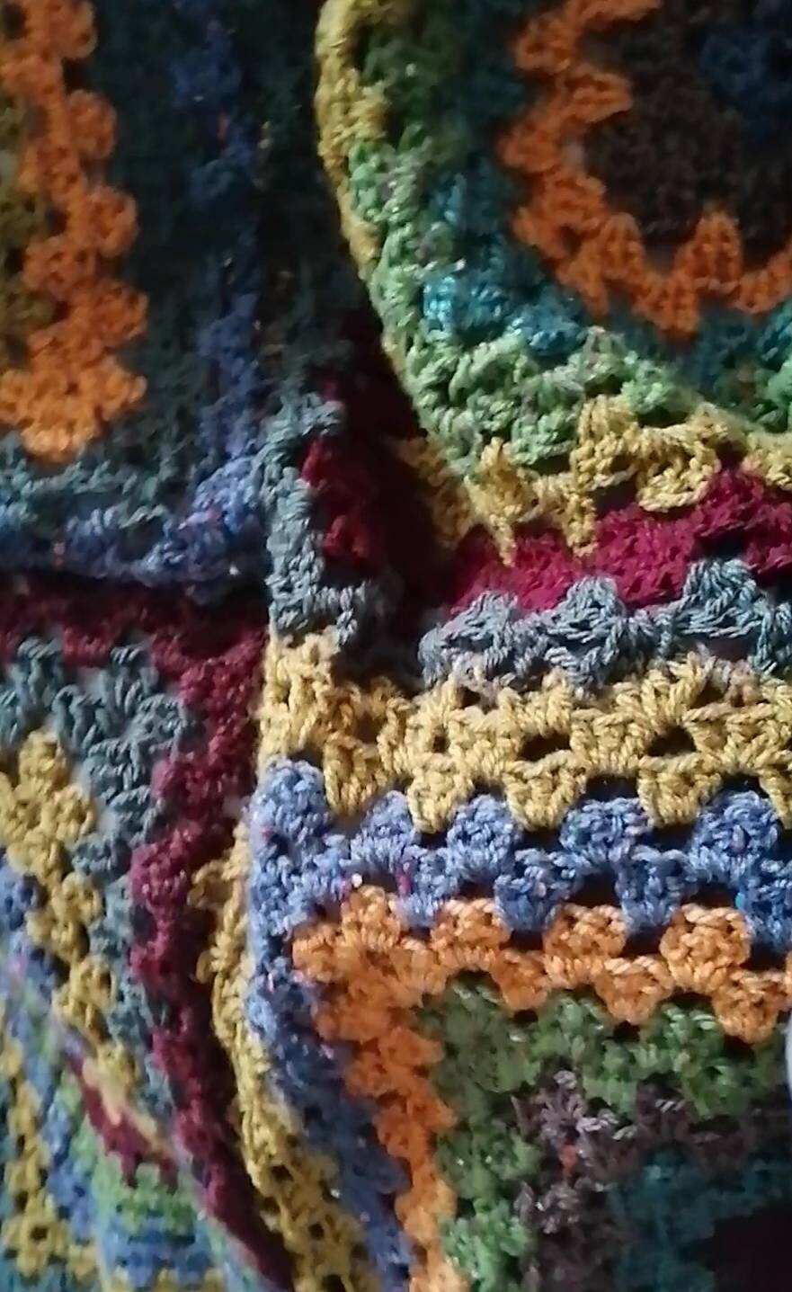 Patchwork Irish Afghan crochet blanket. We can make similar Etsy