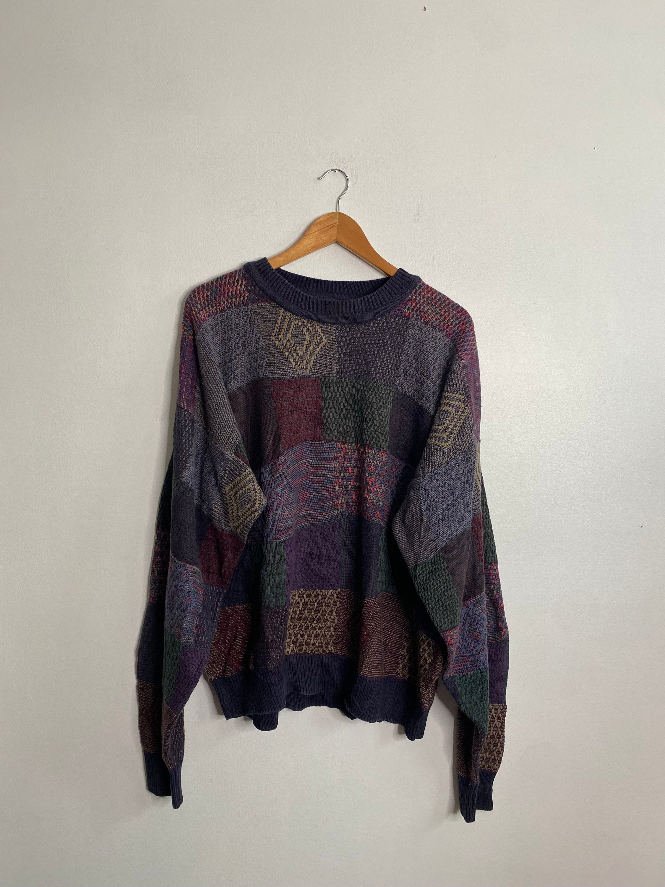 Vintage Knit Sweater Size Large Made in USA - Etsy