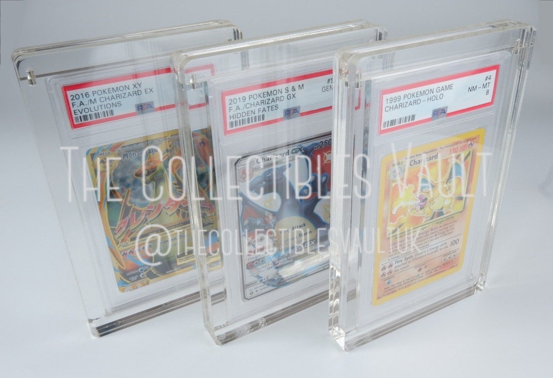 Pokémon Graded Card PSA Display Case / Clear Etsy