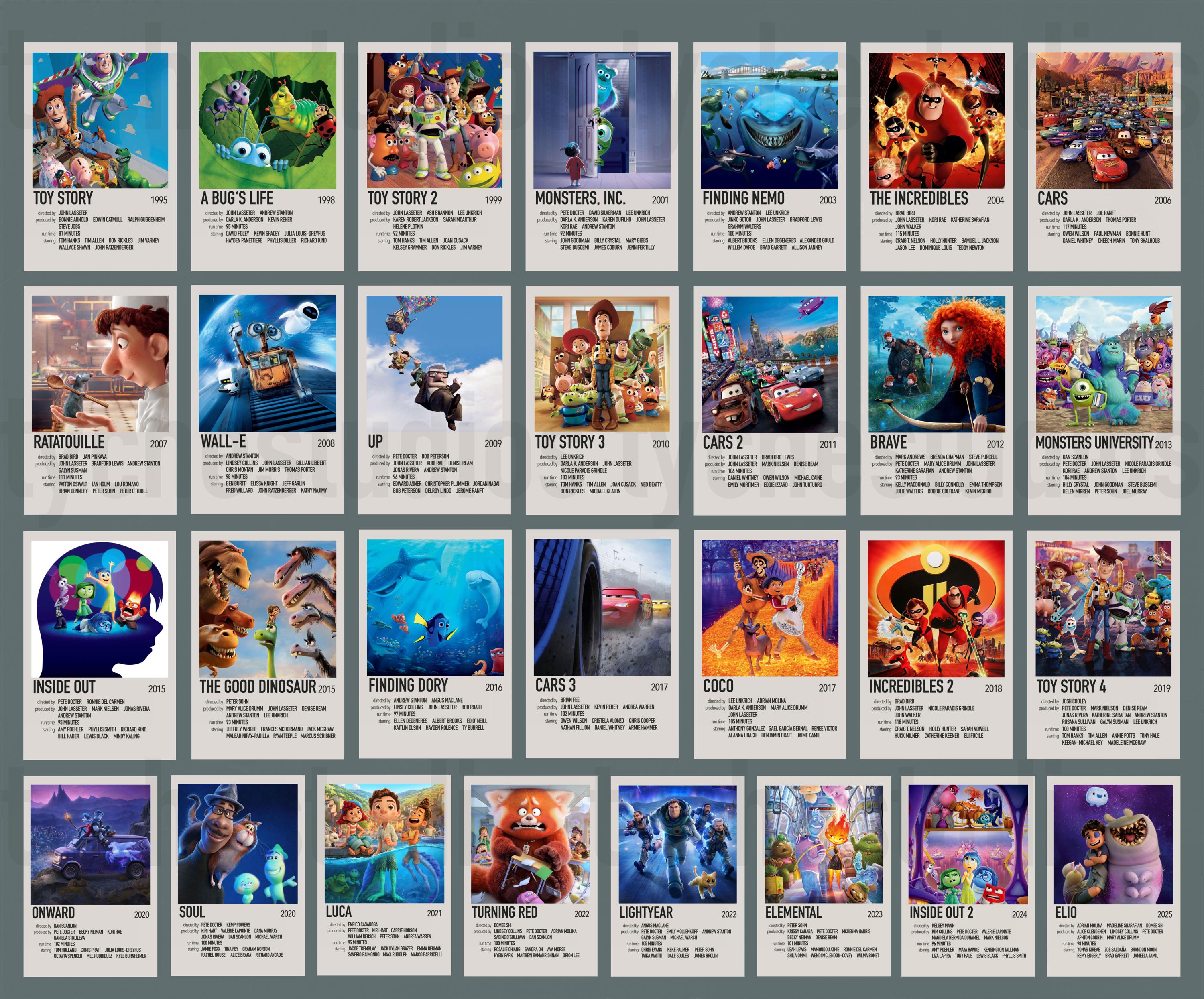 Pixar movie poster - Etsy 日本