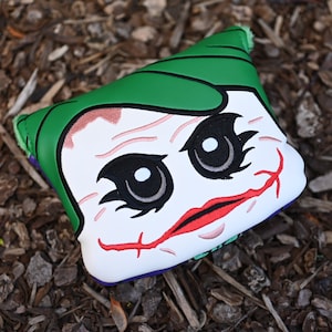 New Magnetic Minifigure Joker Inspired Mallet Putter Headcover Fit Taylormade Spider Birthday Gift Boyfriend Gift Dad Gift Husband Gift