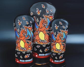 New Made in US Charizard Inspired Golf Driver/FW/Hybrid Headcover