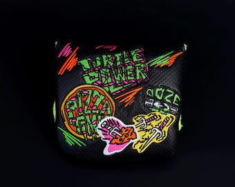 TMNT The Turtle Power Inspired Regular Or Center Shaft Mallet Golf Putter Headcover