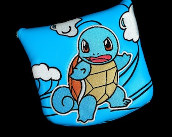 New Magnetic Squirtle Inspired Regular Or Center Shaft Mallet Golf Putter Headcover