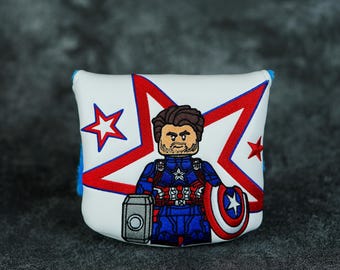 NEW Super Soldier Avenger Inspired Mallet Putter Headcover Fit TM SPIDER