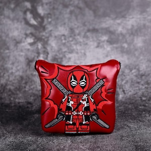 NEW Magnetic Mini Deadpool Inspired Mallet Putter Headcover