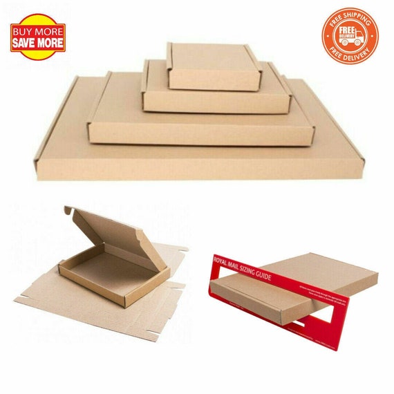 Royal Mail PIP Large Letter Parcel Brown Cardboard Postal Boxes ALL SIZES 