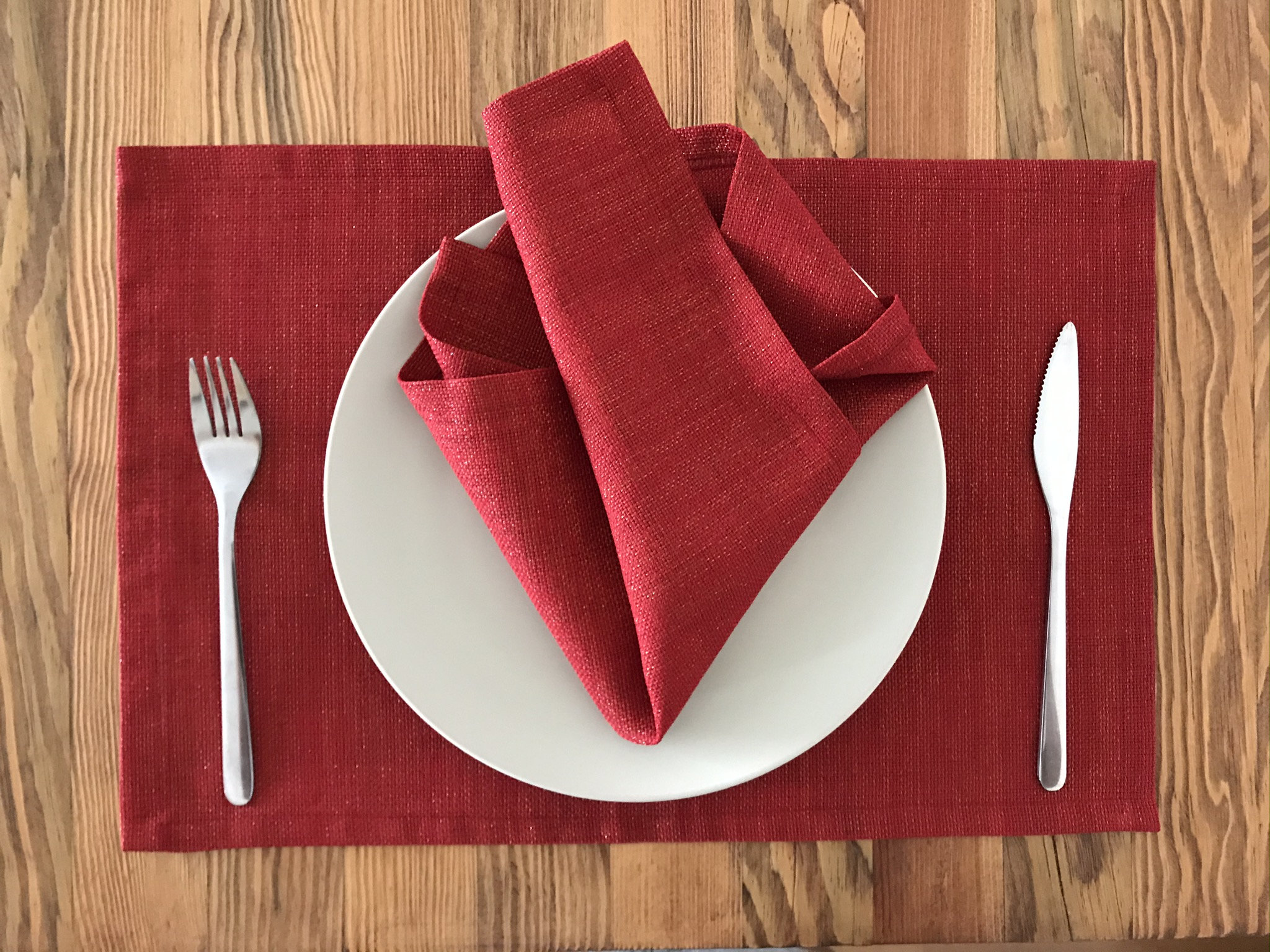 Red Floral Placemat 30x45 Cm Set Of 2 Table Placemats 本物の