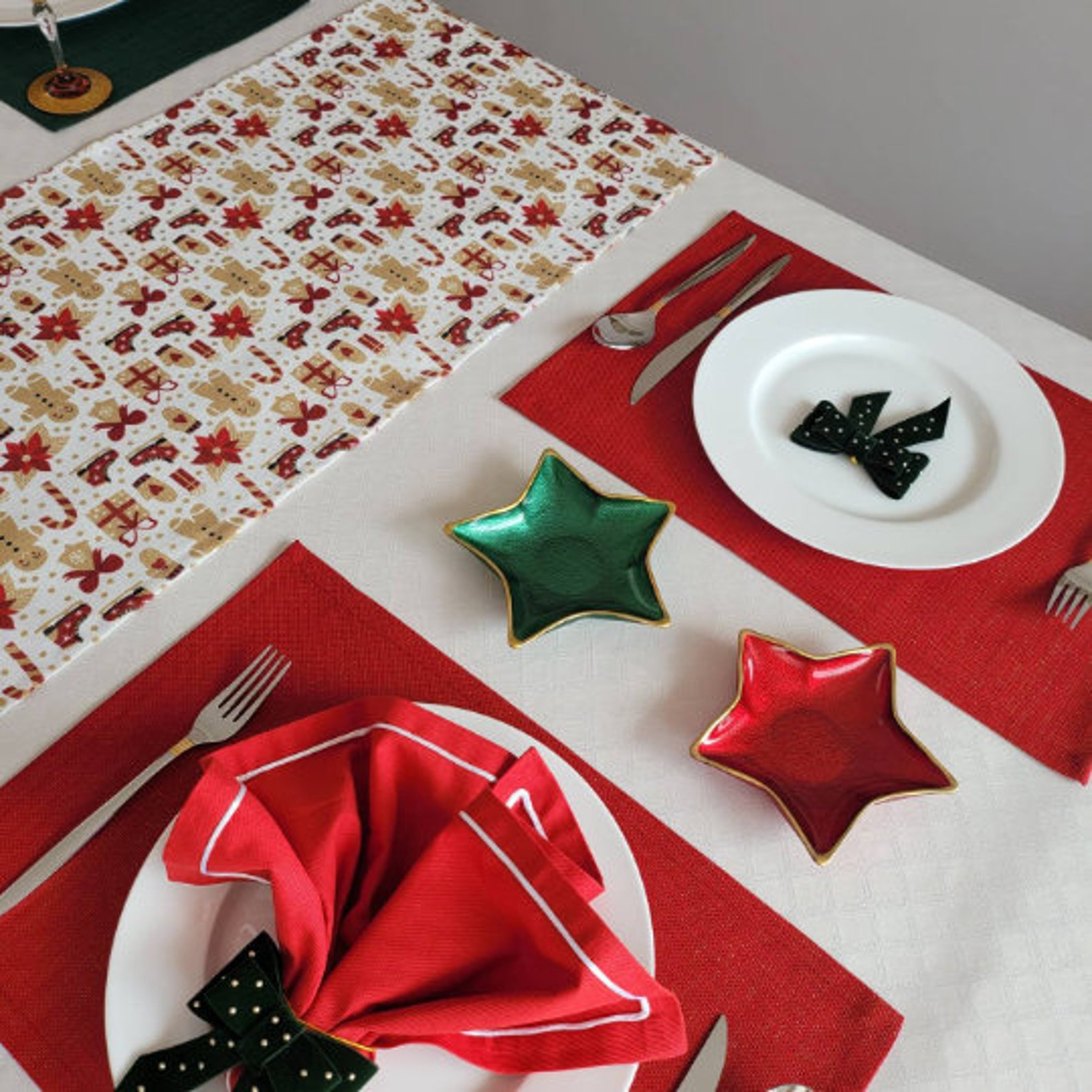 White Placemat Placemat Set of 4 Placemat Set Etsy