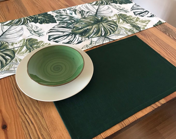Table Runner Set, Placemat Set of 6, Dining Mats, Table Linens