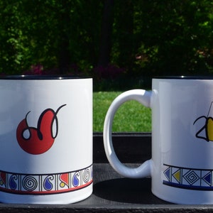 Mugs for Bengali Mom, Dad, Parents | Mother&#39;s / Father&#39;s Day Gift | Anniversary, New Parents, Baby Shower Gifts | Bangladeshi Art Craft
