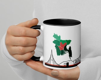 Bangladesh Map Ceramic Coffee Mug | Bengali Gift, Souvenir