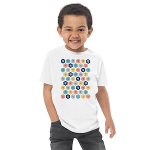 Bengali Alphabet Kinder T-Shirt | Bangla Sprachlern-T-Shirts | Größe 6-5/6