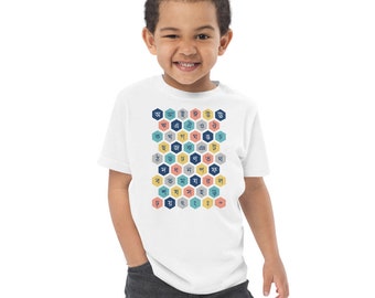 Bengali Alphabet Toddler T-Shirt | Bangla Language Learning Tees | Size 2-5/6