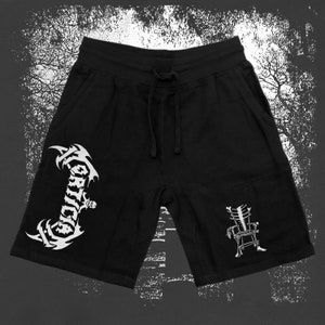 Mortician Jogger Shorts, Death Metal Merchandise.