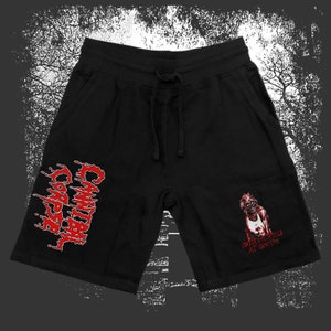 Cannibal Corpse Jogger Shorts, Death Metal Merchandise.