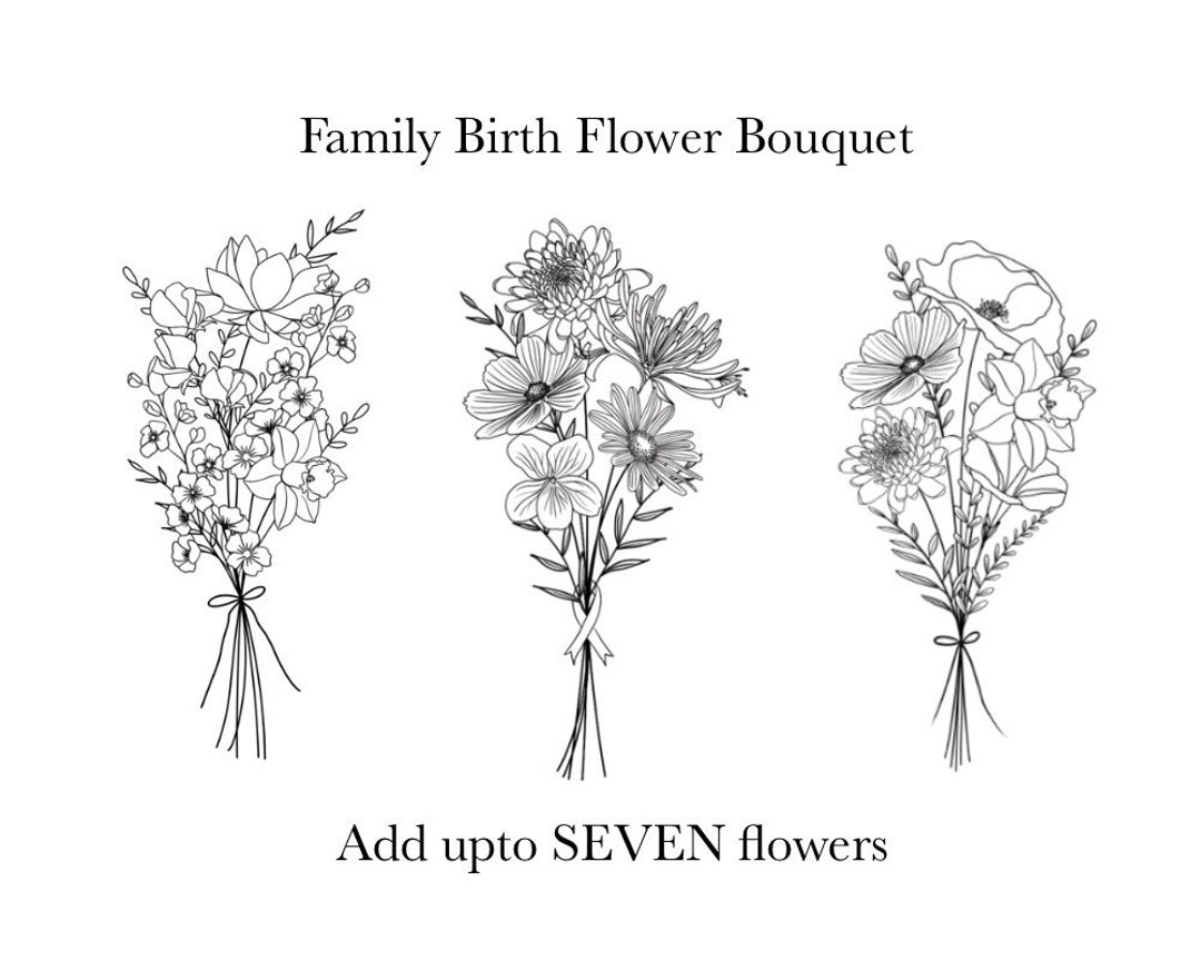 family birth flower tattoo bouquetTikTok Search