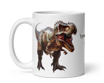 Dinosaur Mug Tyrannausorus Rex Triceratops Carnotaurus Mosasaurus Giganotosaurus Ceratosaurus Jurassic Paleontology Kids Mug Christmas