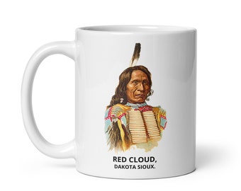 Sioux Mug Native American Indian America Dakota Blackfeet Western Navajos Cherokees Iroquois Apaches Cheyennes Mug Tea Coffee Antique Painting