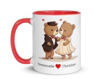 Personalized Mug Love Couple Declaration Passion Gift Valentine's Day Wedding I love you Married Story Lovers Romantic